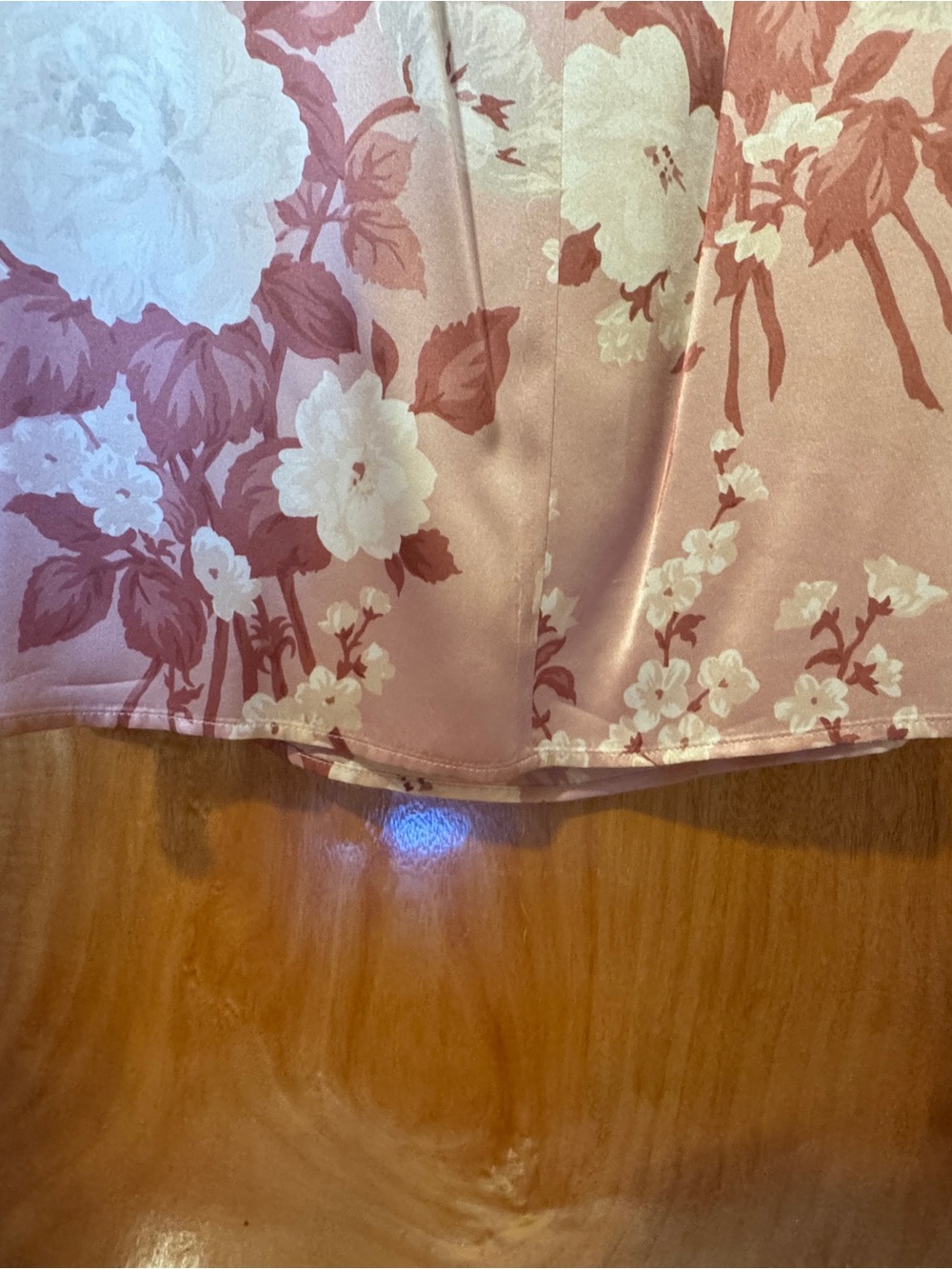 Reformation Barrow Silk Dress Bellini Floral Size 8 Strapless Maxi Slit Like New - Picture 9 of 10